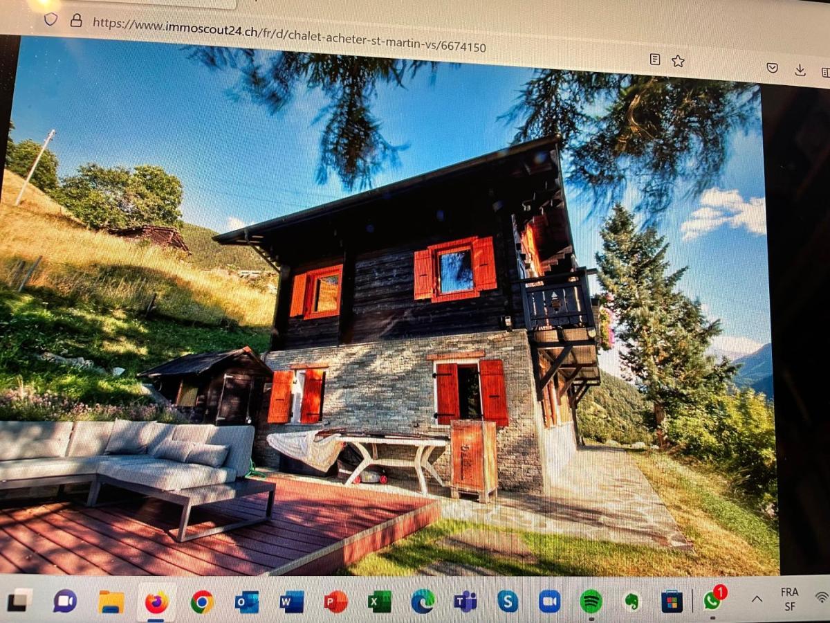 Chalet Edelweiss A Saint-Martin, Val D'Herens Exterior foto